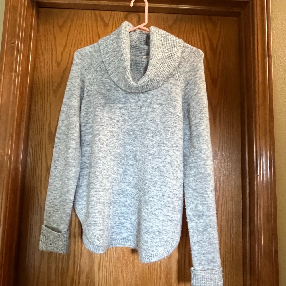 Style & Co Gray Cowl Neck Sweater with Relaxed Fit